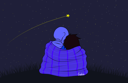 estrella-fugaz-pareja-noche-ilustracion El bebé estrella fugaz