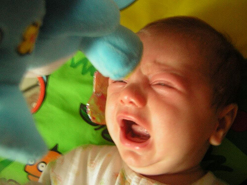 Ojos llorosos en los bebés