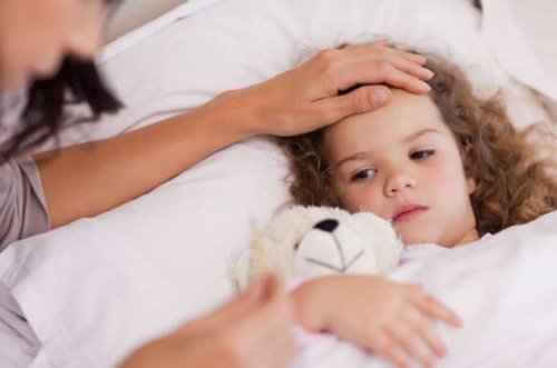 Fiebre en una niña