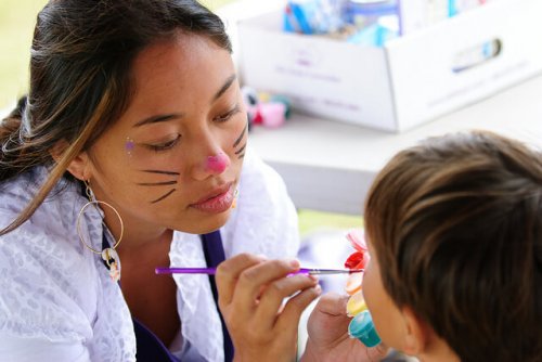 Family Fun Day at Ali'i Kula Lavender, Maui, Hawaii.