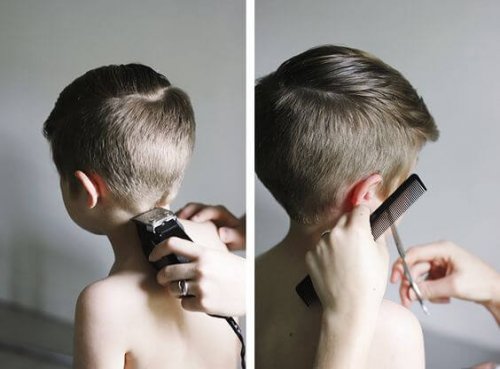 cuidar dos cabelos de uma criança