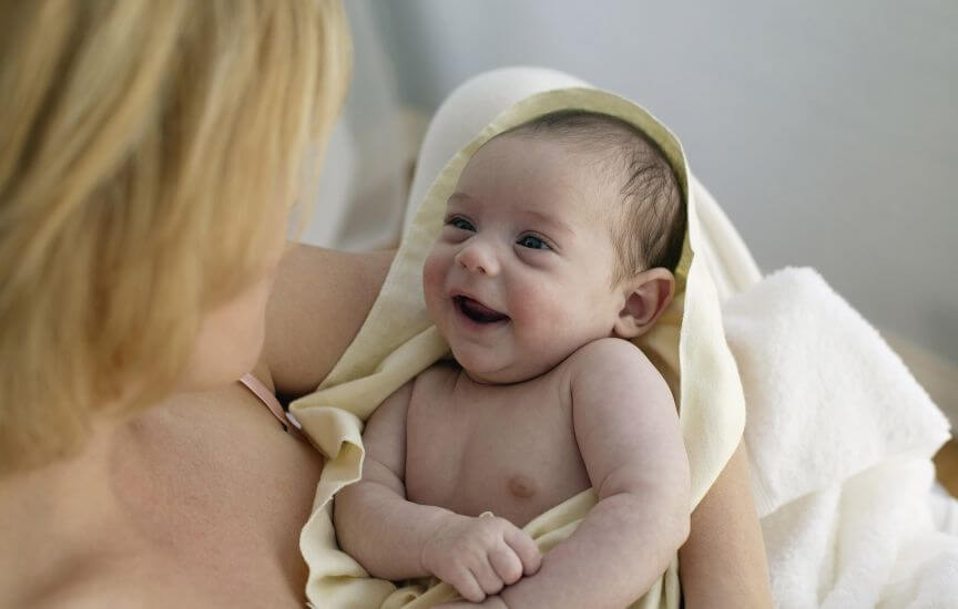 La higiene del ombligo del bebé
