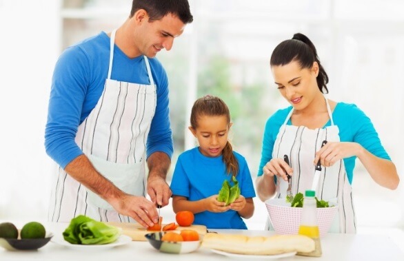 cocinar en familia