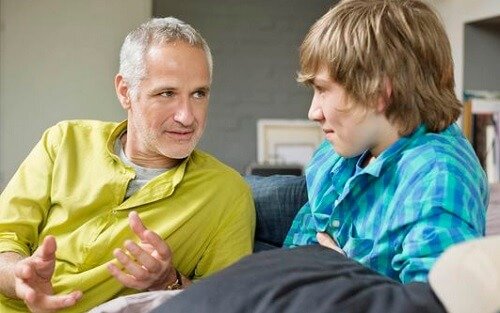 padre e hijo adolescente