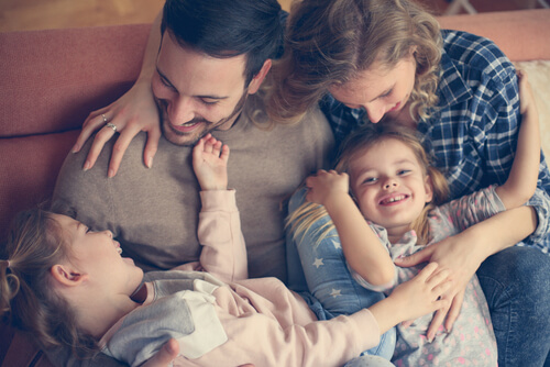 La importancia de los abrazos en la familia