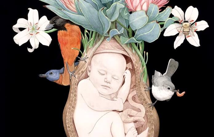 bébé dans l'utérus avant l'accouchement