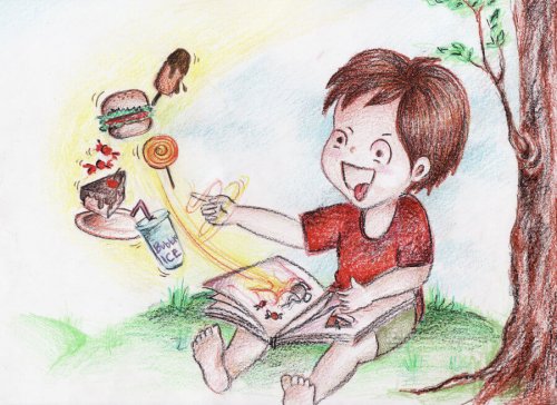 Niño que le encanta la cuentoterapia