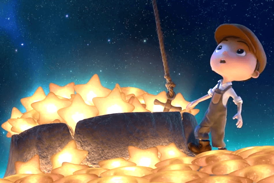 corto la luna niños