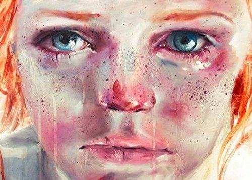 niña triste
