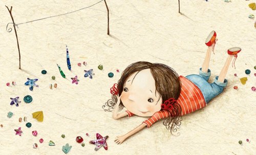 niña jugando
