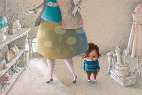 niño enfadado con su madre