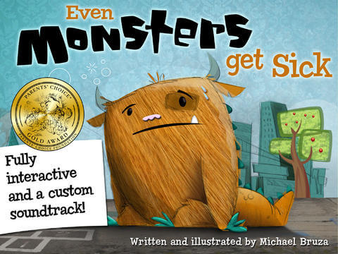 Even monster get sick, una de las mejores apps para niños