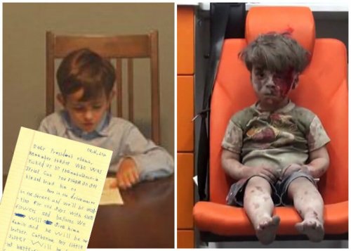 Querido presidente: "¿Puede traer a Omran a mi casa? Puede ser mi nuevo hermano"