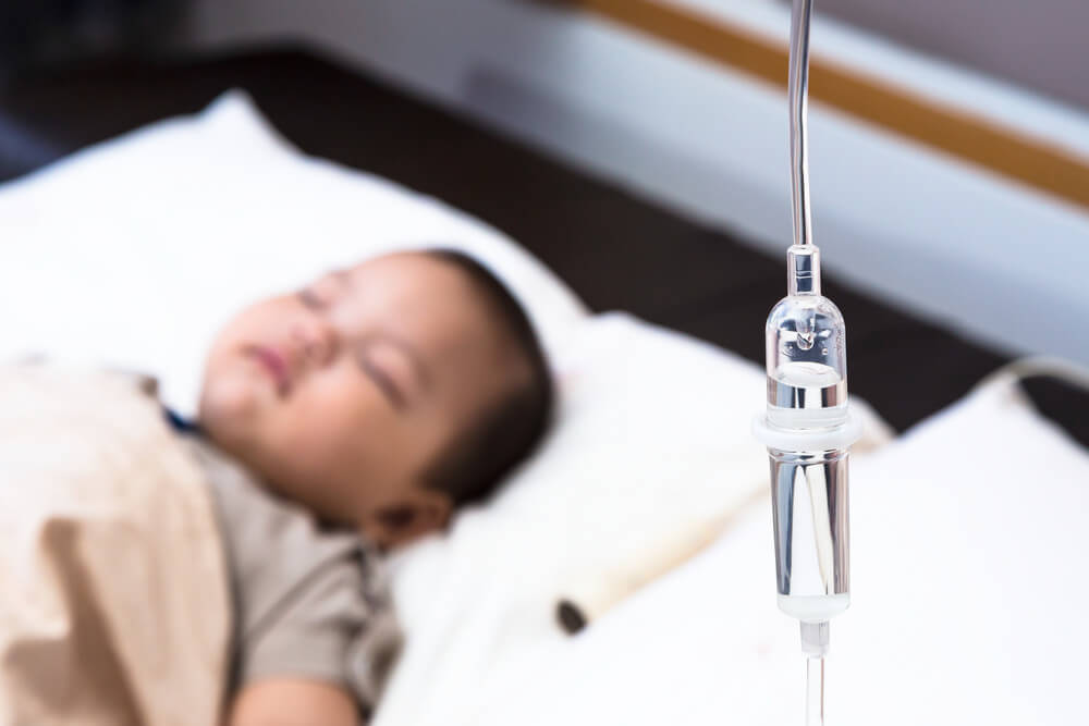 bébé hospitalisé pour déshydratation