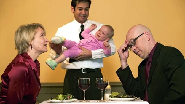 Cómo hacer frente a una rabieta en un restaurante
