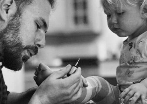 padre con su hija