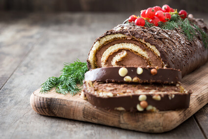 La receta del tronco de Navidad
