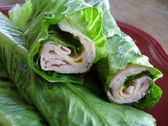 Turkey lettuce wraps.