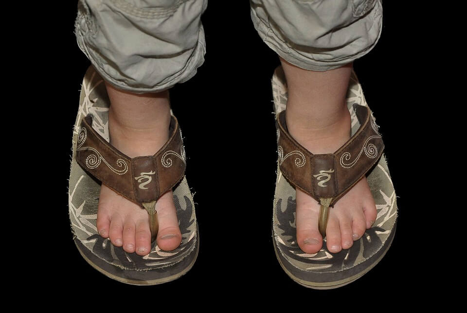 Sandals Girl Child Feet Ten Children
