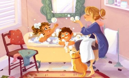 Mamá, cuida mi infancia, eres lo único que tengo