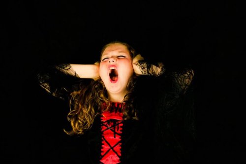 girl suffering from a tantrum