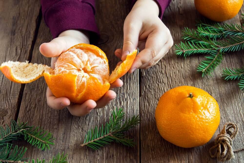 La mandarina es una de las frutas ideales para la embarazada.