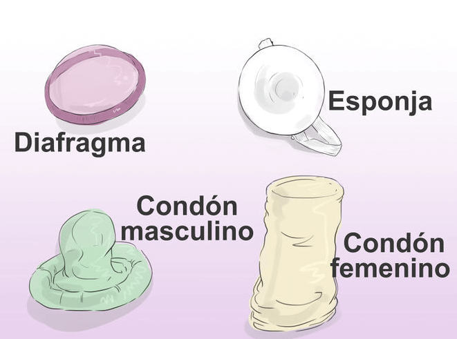 Ilustración de métodos anticonceptivos no hormonales