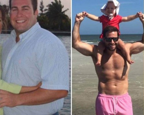 Perdió 30 kilos cuando supo que sería padre