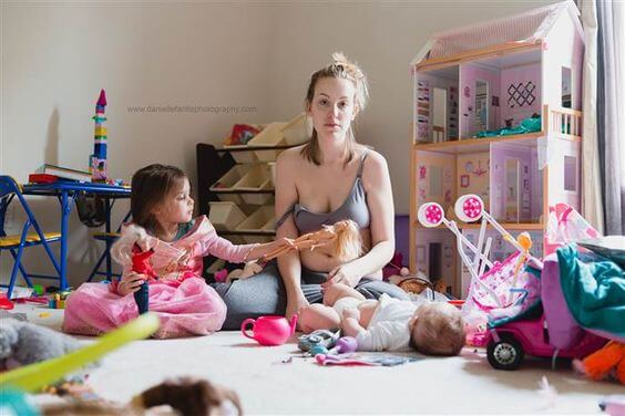 Una foto viral expone la enfermedad de la que las madres no hablan