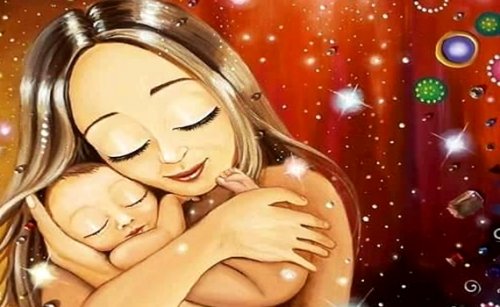 mamá-abrazando-a-su-bebe mamá que disfruta de apapachar el alma de su bebé mientras lo abraza
