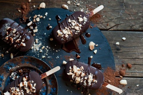 Helados saludables para niños.