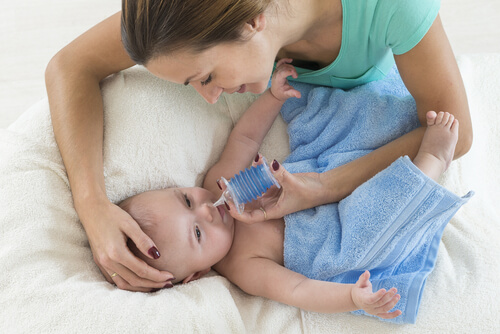 La higiene nasal del bebé.