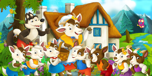 El lobo y los siete cabritillos es uno de los cuentos infantiles más famosos.
