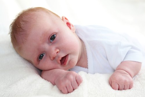 Uno de los bebés con coronavirus.