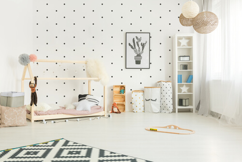 El método Montessori para decorar la habitación infantil