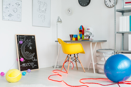 4 ideas para organizar la zona de juegos de los niños
