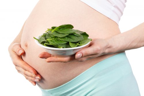 Una buena dieta durante el embarazo ayuda a prevenir la anemia después del parto.