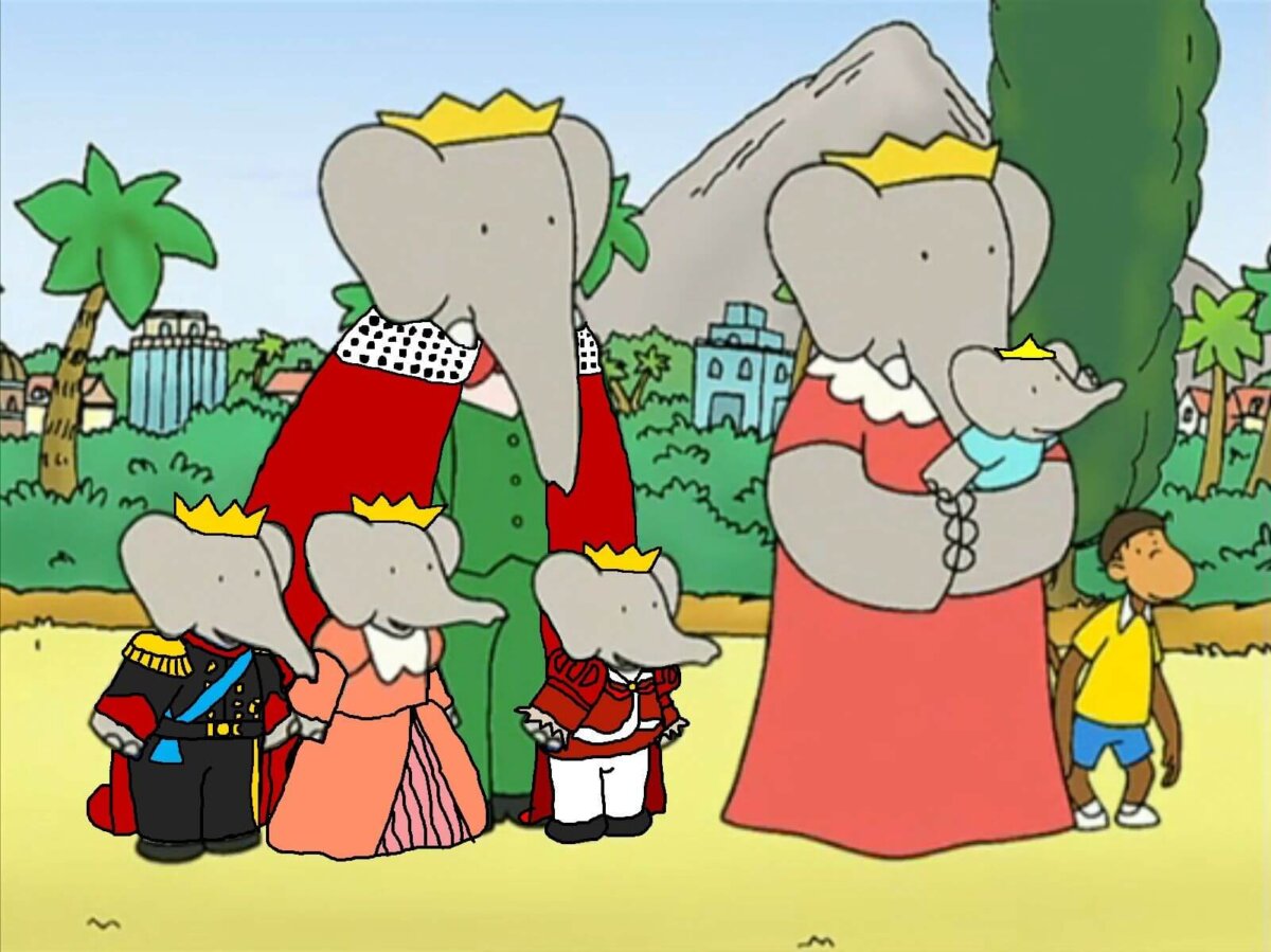 La historia del elefante Babar.