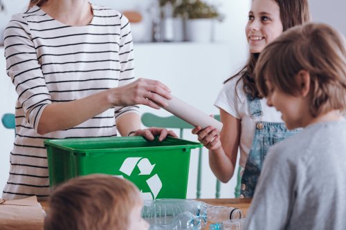 Aprendiendo a reciclar en familia