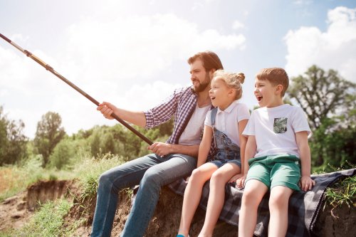 ¡De pesca con los niños!