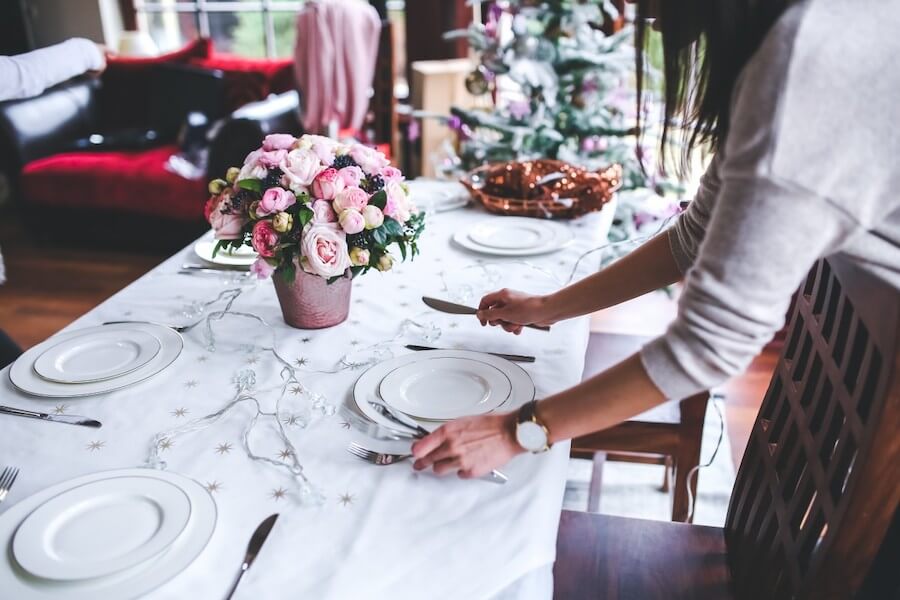 5 ideas para decorar la mesa de Navidad