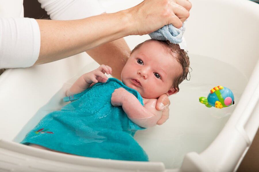 Cambiador bañera para el bebé