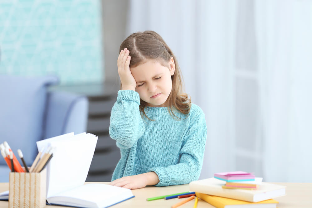 migraine chez une petite fille