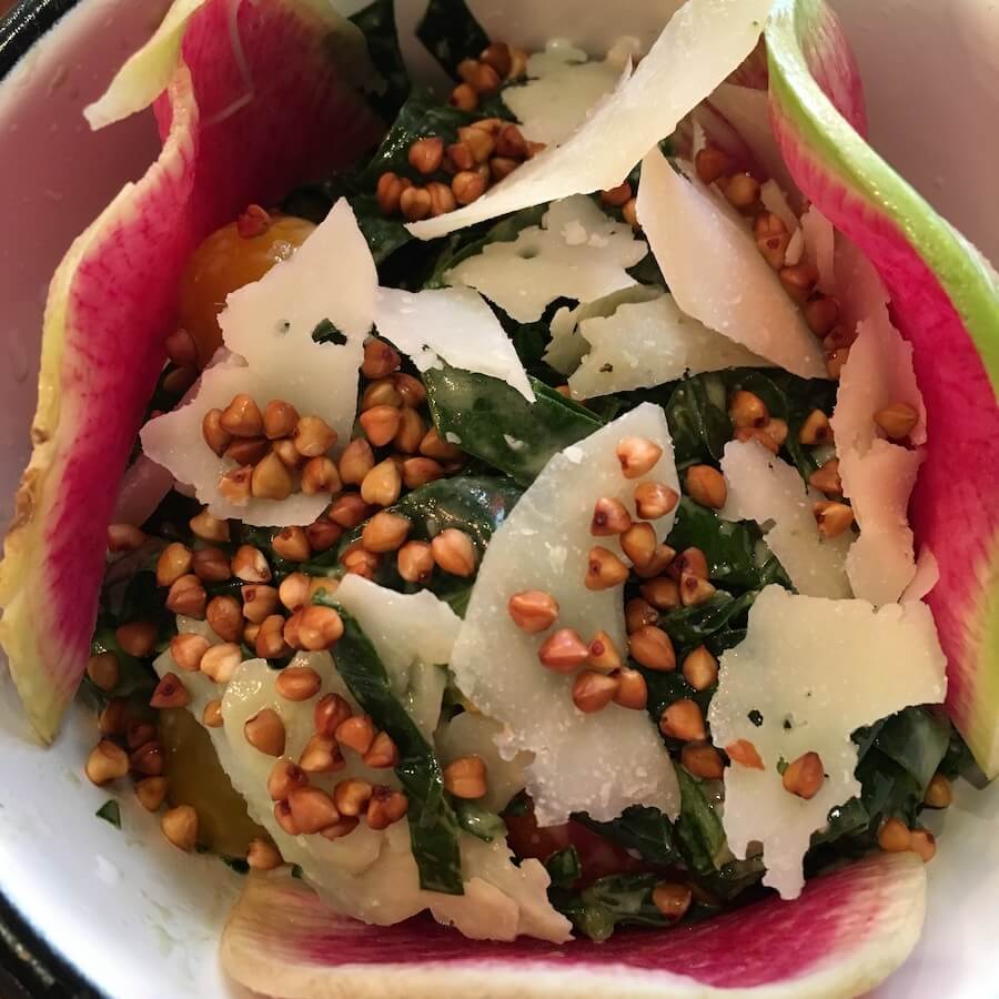 Salade avec du sarrasin.