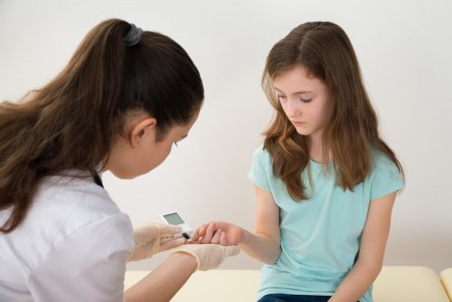 Diabetes tipo 1 en niños.