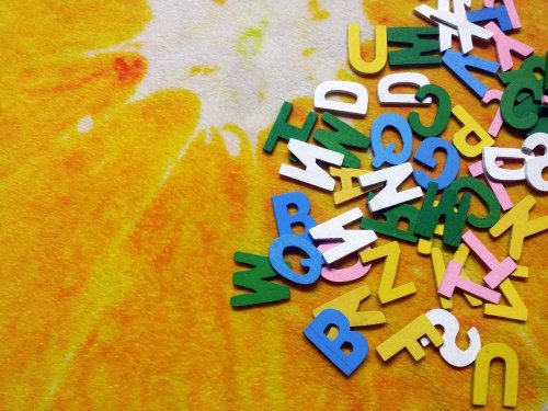 Letras de colores para aprender.