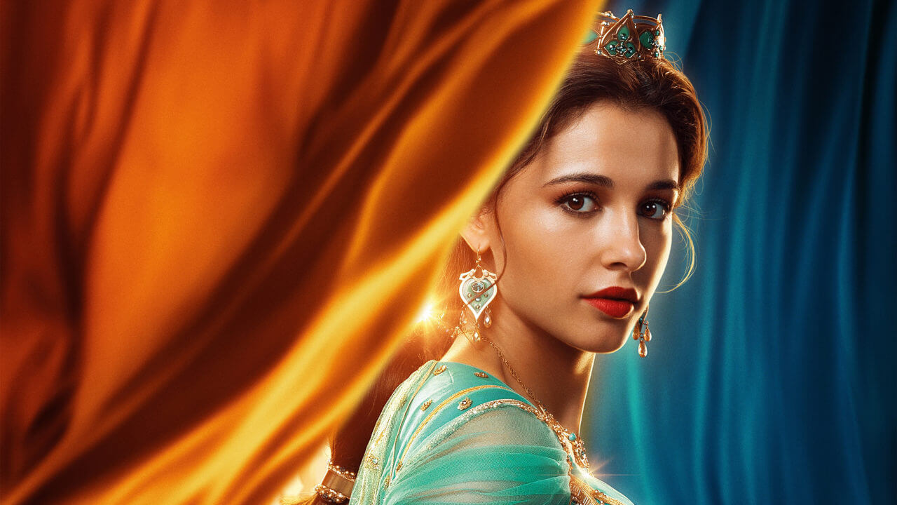 A figura de Jasmine no novo filme de Aladdin.