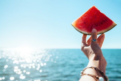 Comer saludable en la playa