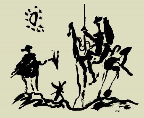 Don Quijote y Sancho Panza.