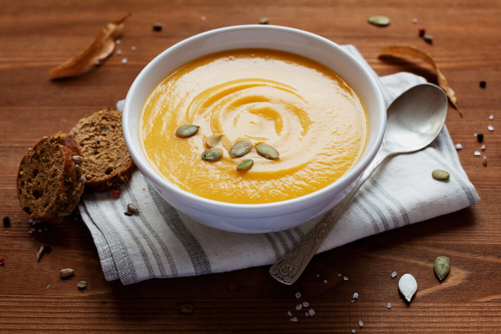 Puré de calabaza.